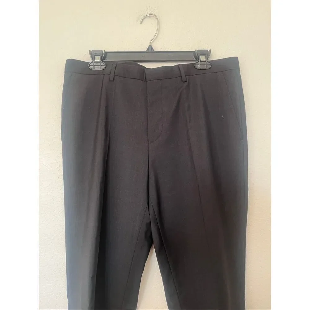 Hugo Boss EXTRA-SLIM-FIT TROUSERS IN VIRGIN-WOOL POPLIN New NWT